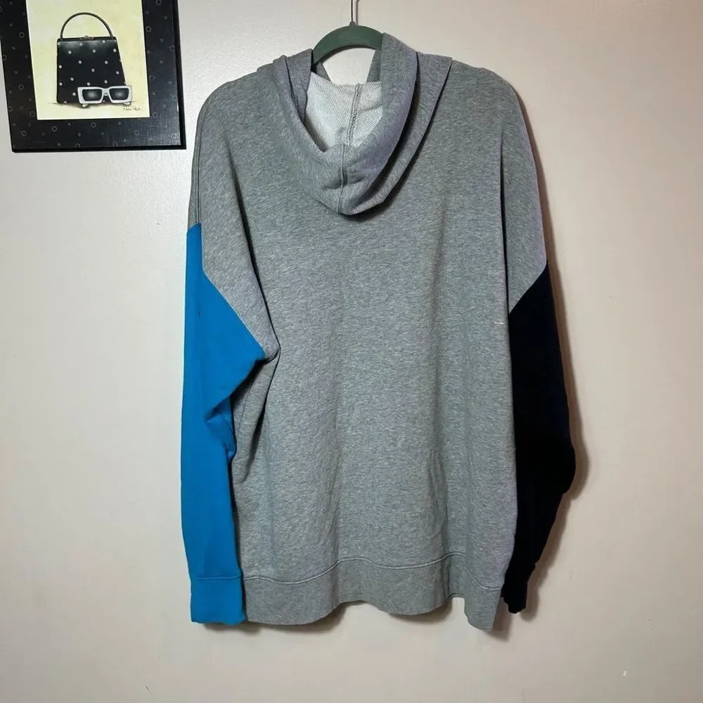 Nike Gray and Blue Hoodie